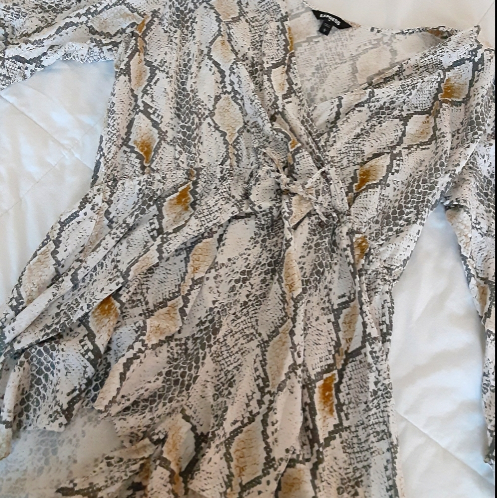 Express Snake Print Romper